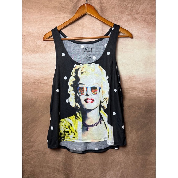 Hollywood Legends Marilyn Monroe Polka Dot Tank Size L NWOT - Picture 1 of 4